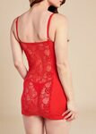 Heartina Neglig&eacute; Met String - Rood