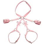 Bondageharnas met strikken M/L - Roze