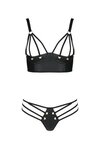Malwia Strappy BH set - Zwart