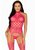 Halternek Jarretel Catsuit - Roze