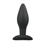 Medium Zwarte Siliconen Buttplug