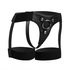 Zwart strap on harnas jarretel stijl_