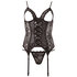 Kanten bustier met jarretels_