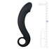Zwarte siliconen prostaat dildo_