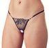 Sexy String Met Strass Steentjes En Open Kruisje_