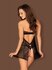 Joylace Transparante Babydoll - Zwart_