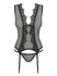 Meshlove Jarreteltop en String - Zwart_