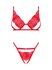 Mellania BH Set Met Sexy String - Rood_