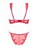 Lonesia Kanten BH Set Met Sexy Slip - Rood_