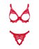 Bergamore 2-delige Open BH set - Rood_