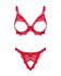 Bergamore 2-delige Open BH set - Rood_