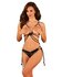 Cordellis- Sexy open cuploos set met open kruis - Zwart_