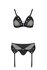 Nessy Jarretel Setje Curvy - Zwart_