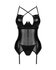 Obsessive - Norides Korset & String - Zwart_