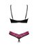 Obsessive - Kruisloze BH-Set - Zwart/Paars_