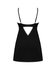 Obsessive - Rosenty Babydoll & String - Zwart/Paars_