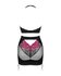 Obsessive - Rosenty Top & Skirt - Zwart/Paars_