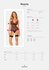 Obsessive - Rosenty Jarretel Korset - Zwart/Paars_