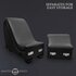 Kinky Seks Lounge met Kussens - Zwart_
