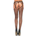 Jarretel look netpanty - Zwart_