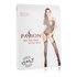 Zwarte open kruis bodystocking_