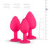 Siliconen Buttplug Met Diamant - Roze_